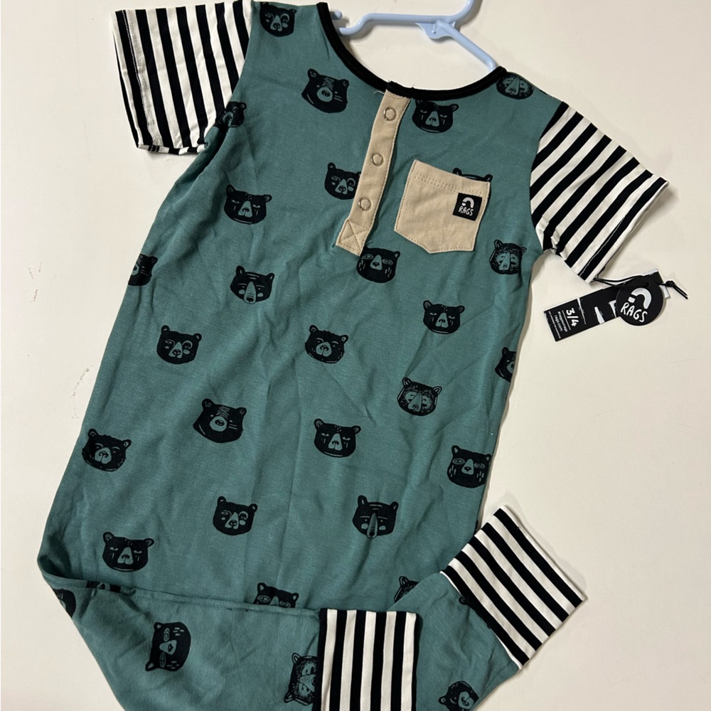 Rags to Raches bear romper